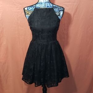 Bebe black lace dress
